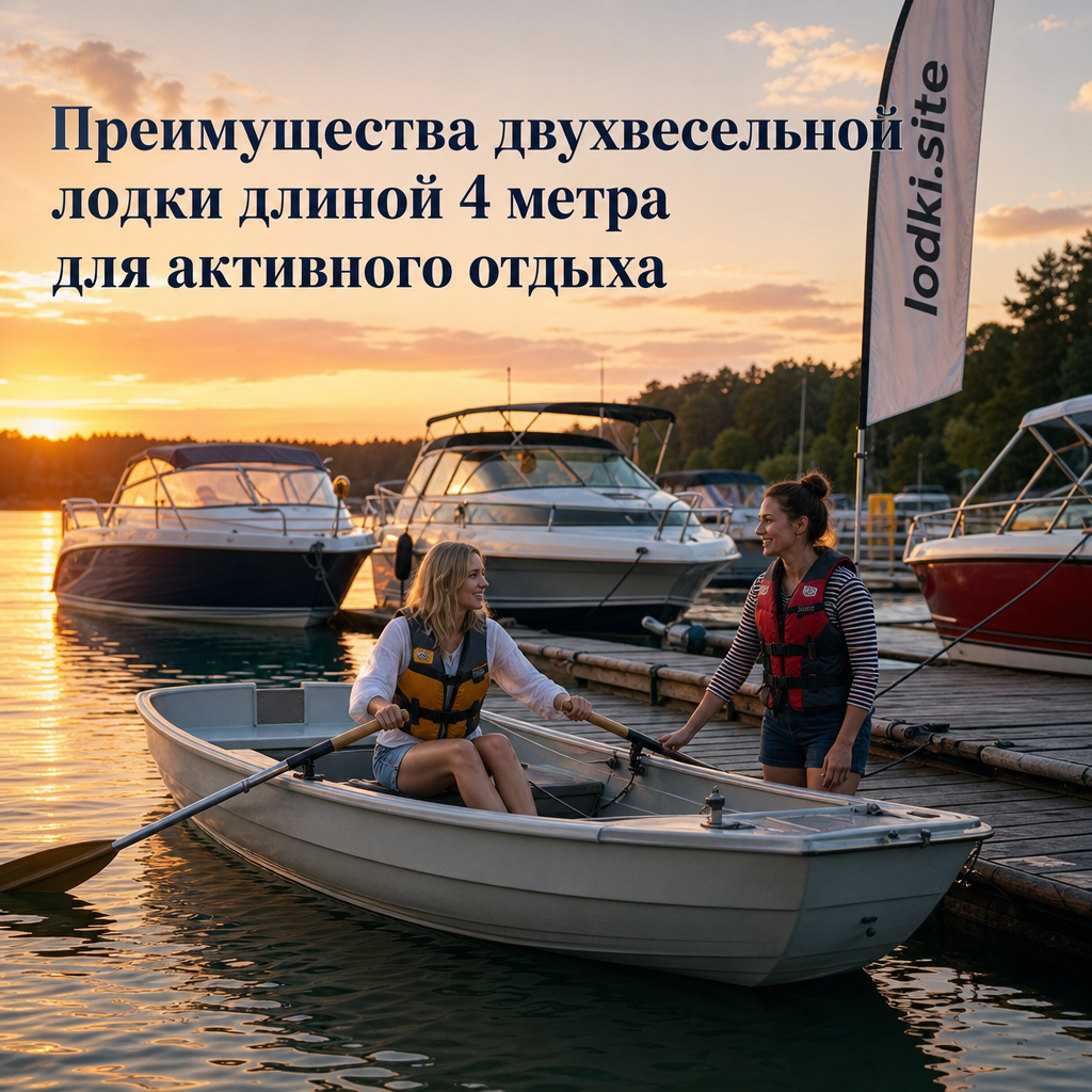 Преимущества двухвесельной лодки длиной 4 метра для активного отдыха