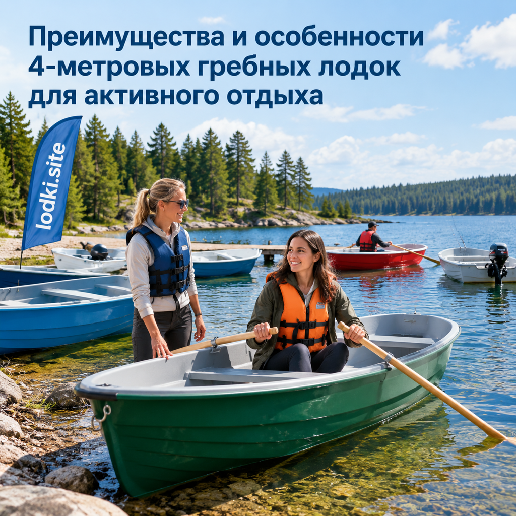 Преимущества и особенности 4-метровых гребных лодок для активного отдыха