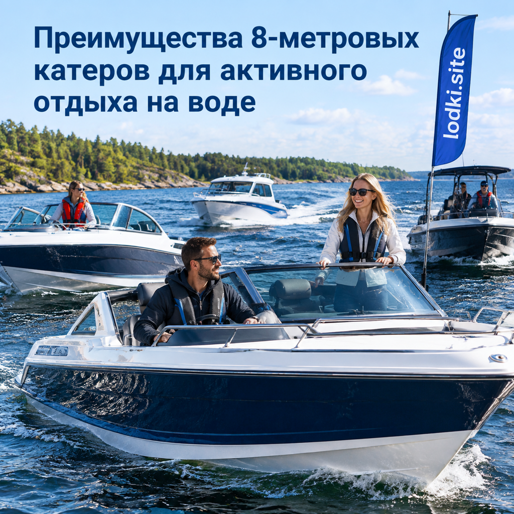 Преимущества 8-метровых катеров для активного отдыха на воде