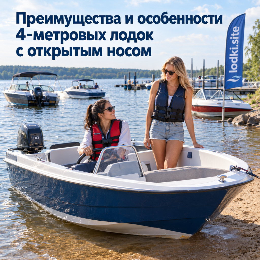 Преимущества и особенности 4-метровых лодок с открытым носом