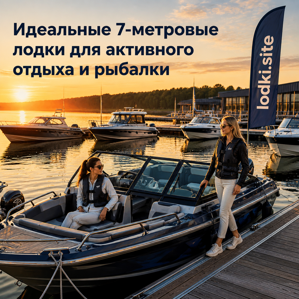 Идеальные 7-метровые лодки для активного отдыха и рыбалки