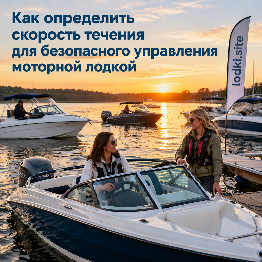 Как определить скорость течения для безопасного управления моторной лодкой