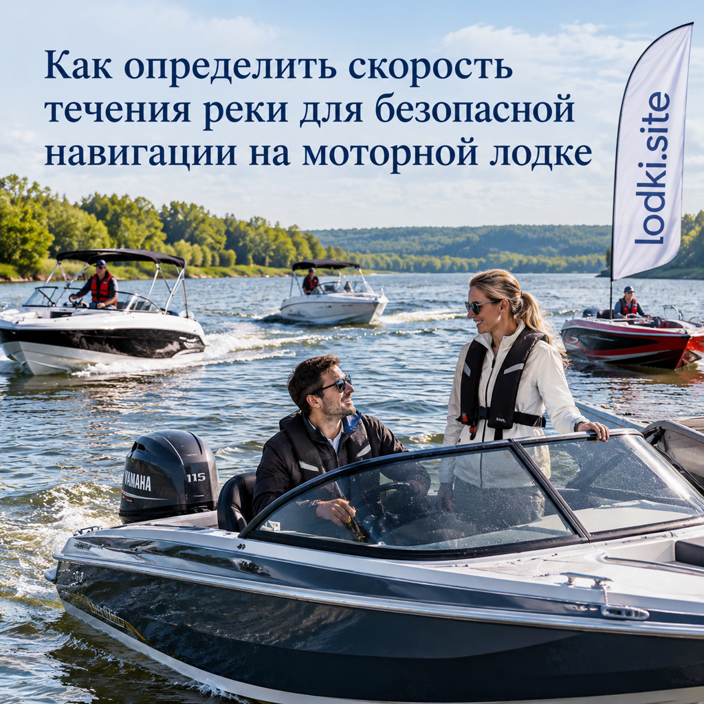 Как определить скорость течения реки для безопасной навигации на моторной лодке