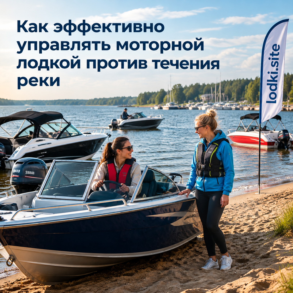 Как эффективно управлять моторной лодкой против течения реки