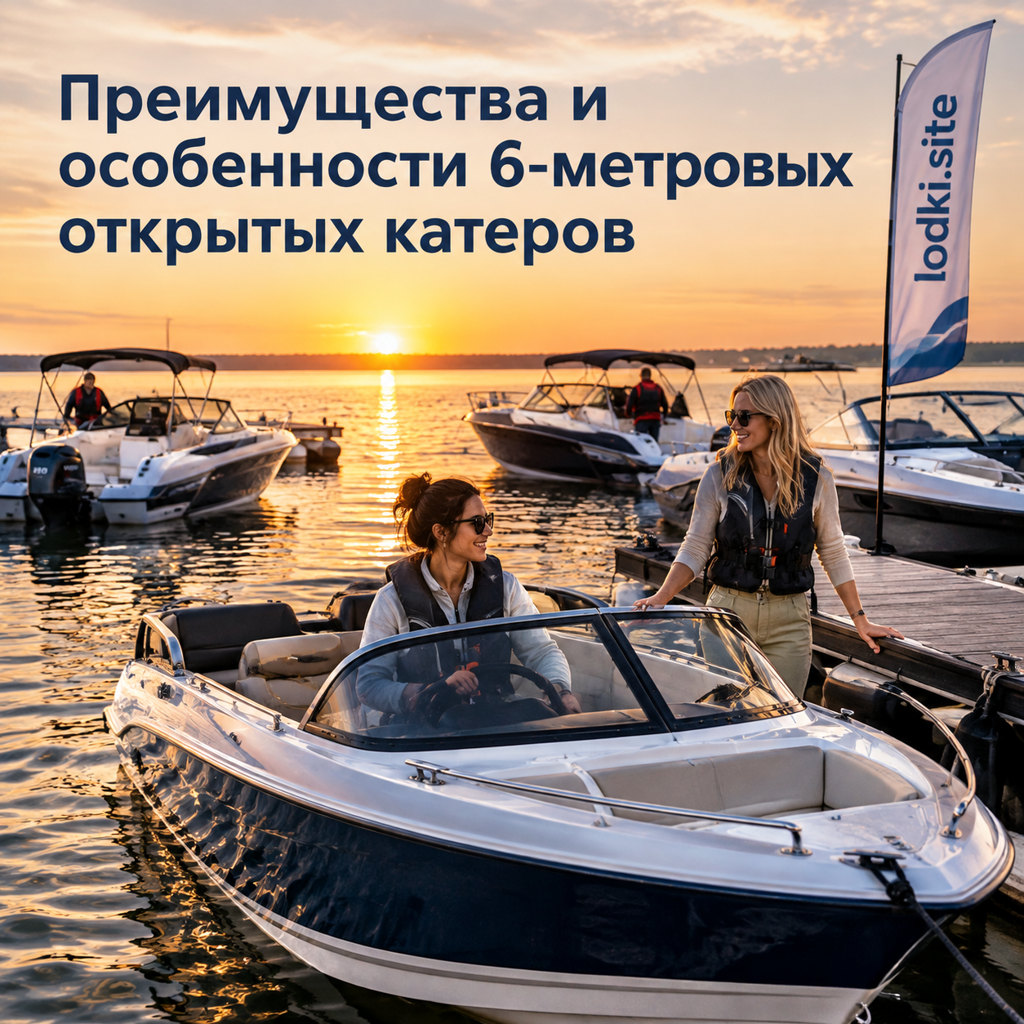 Преимущества и особенности 6-метровых открытых катеров