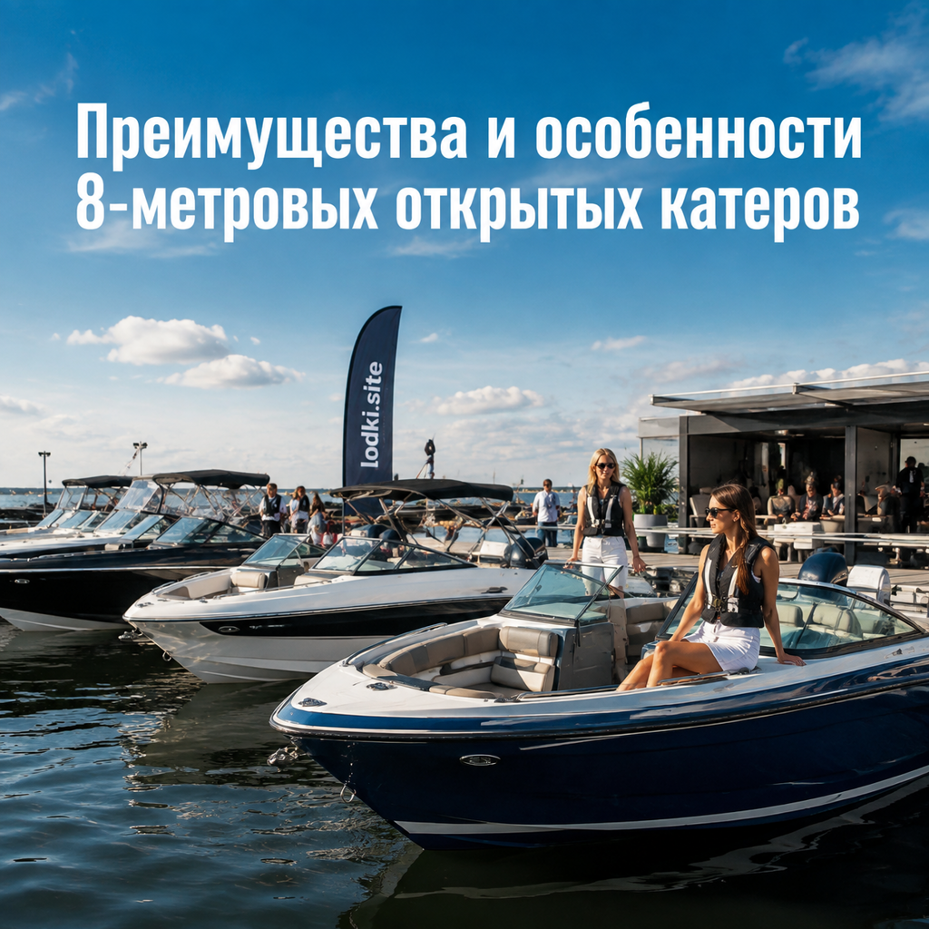 Преимущества и особенности 8-метровых открытых катеров
