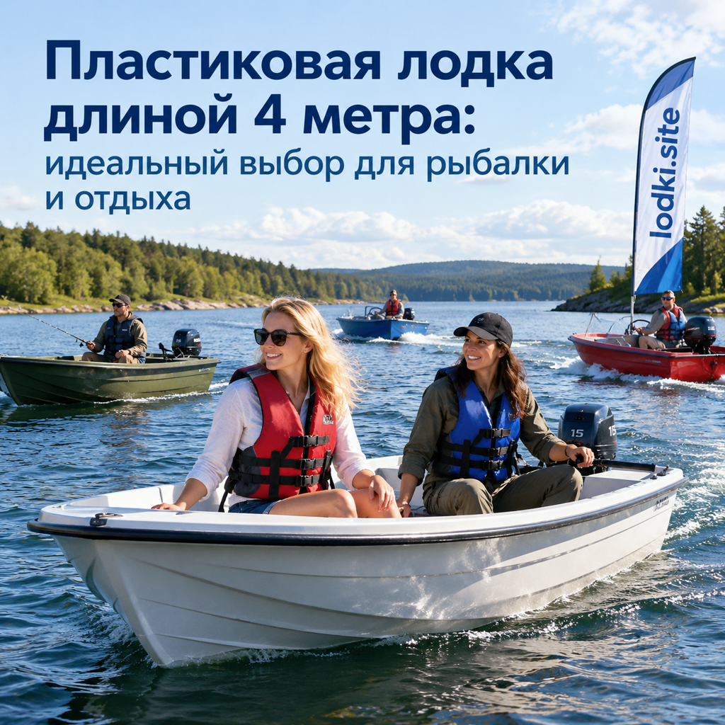 Пластиковая лодка длиной 4 метра: идеальный выбор для рыбалки и отдыха