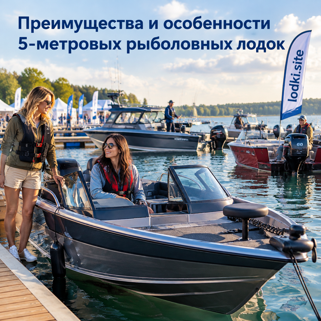 Преимущества и особенности 5-метровых рыболовных лодок