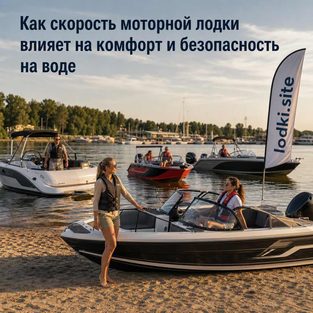 Как скорость моторной лодки влияет на комфорт и безопасность на воде
