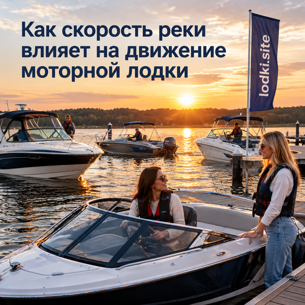 Как скорость реки влияет на движение моторной лодки