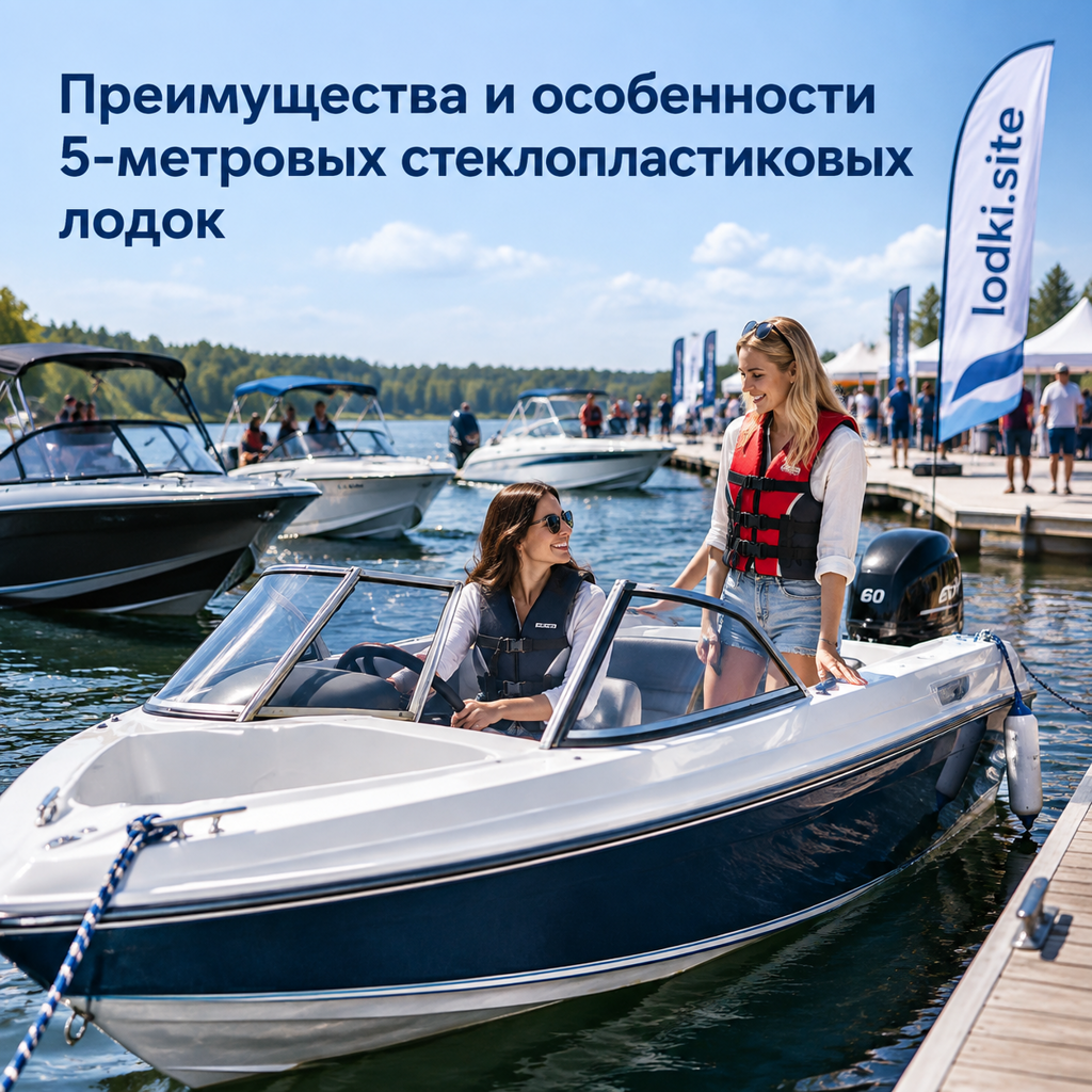 Преимущества и особенности 5-метровых стеклопластиковых лодок