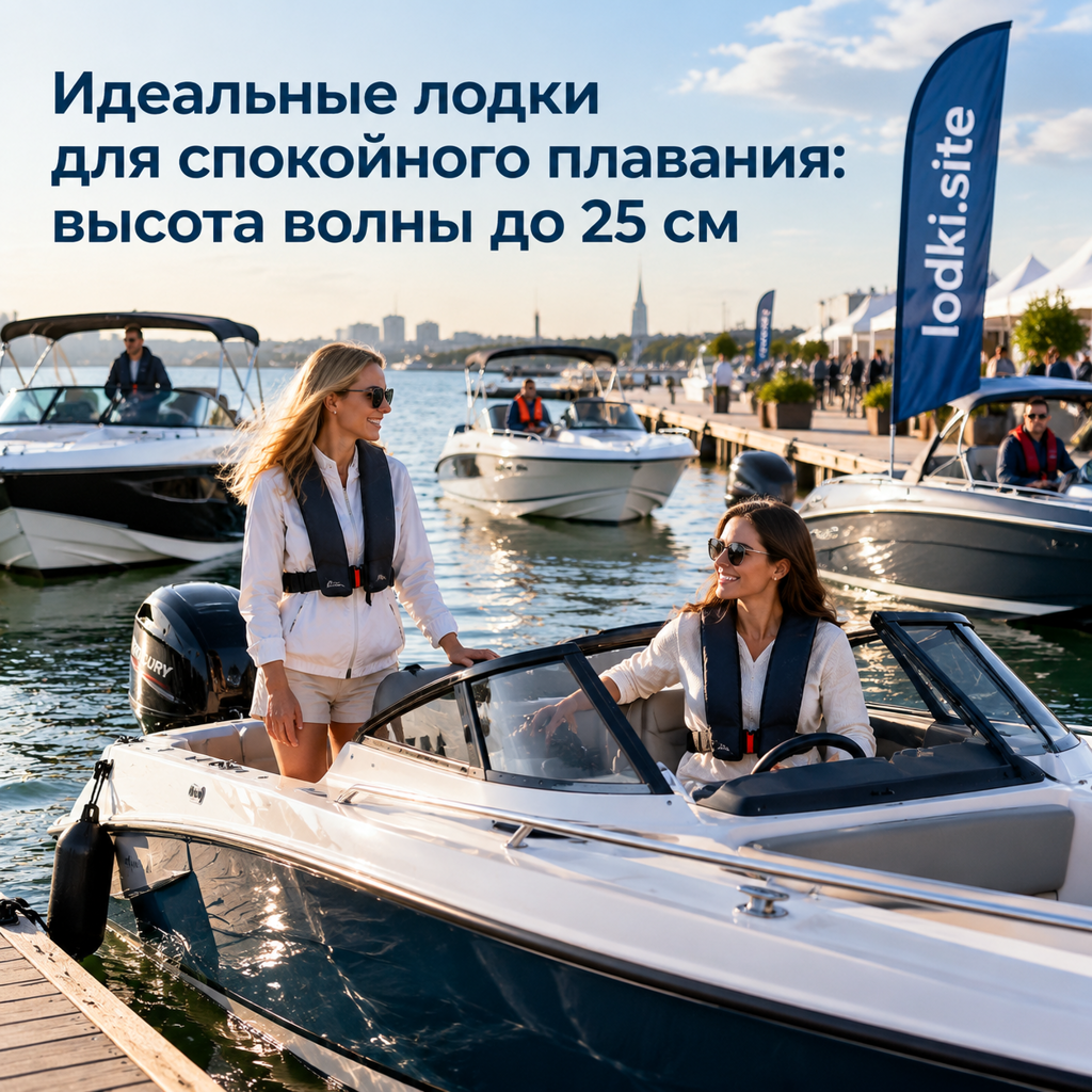 Идеальные лодки для спокойного плавания: высота волны до 25 см