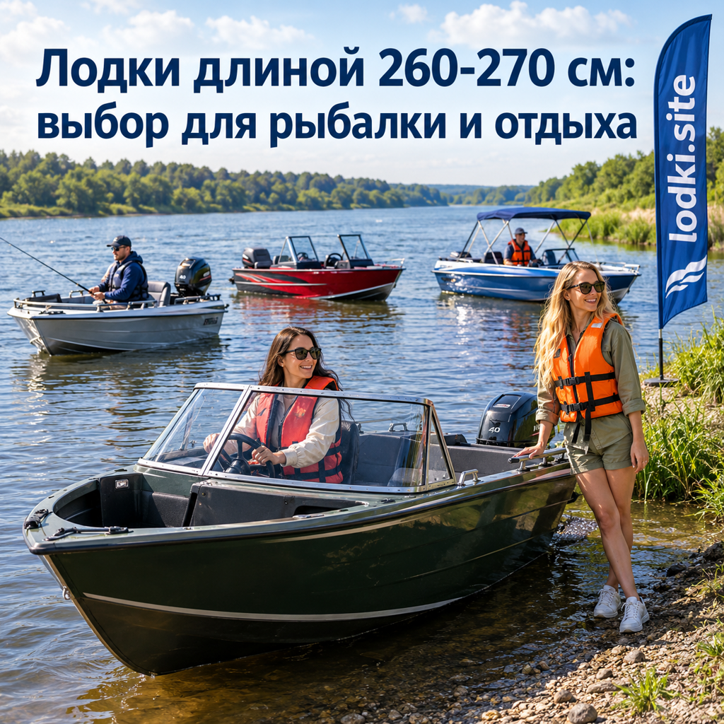 Лодки длиной 260-270 см: выбор для рыбалки и отдыха
