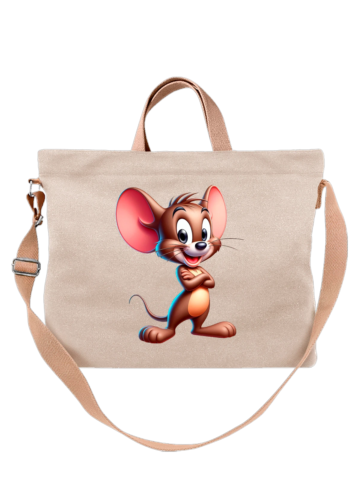 Сумка с Томом и Джерри Tom and Jerry белая с принтом — коллекционный образ — Белая, фото 1