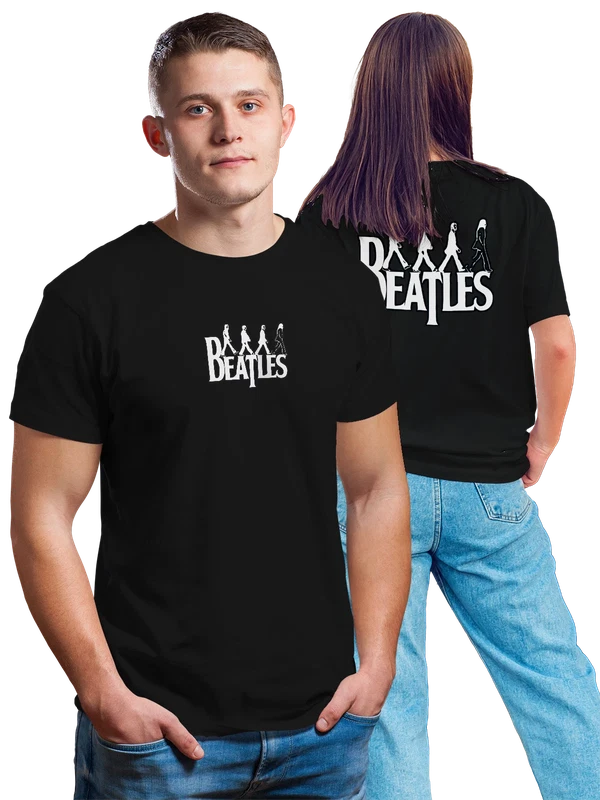Футболка The Beatles логотип — Чёрная, фото 1