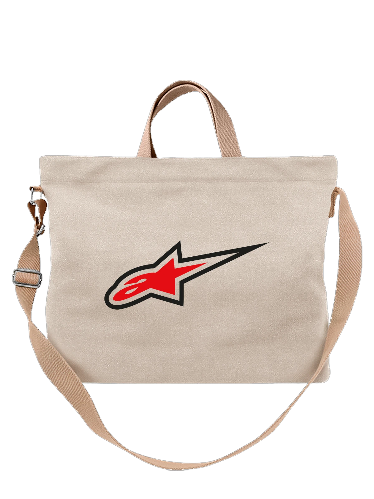 Сумка Alpinestar белая с принтом — защита для райдера — Белая, фото 1