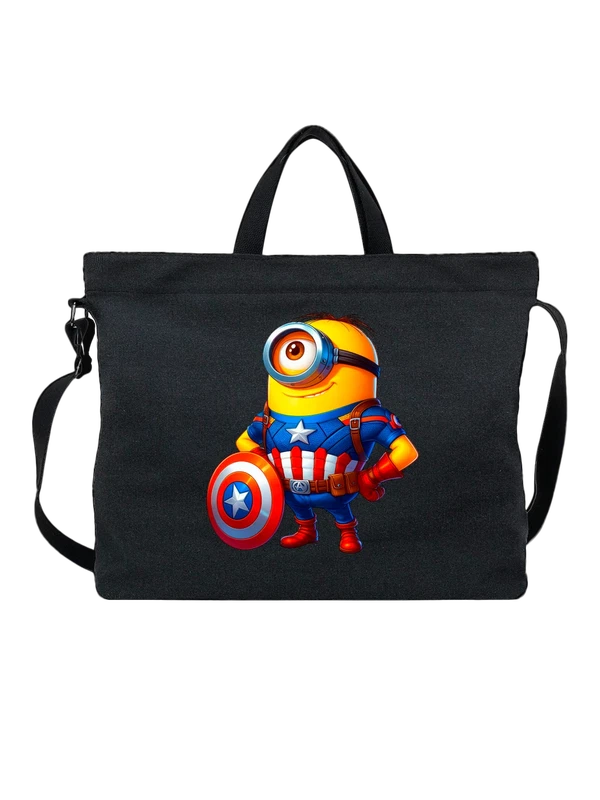 Сумка Миньон Minion Капитан Америка Captain America — Чёрная, фото 1