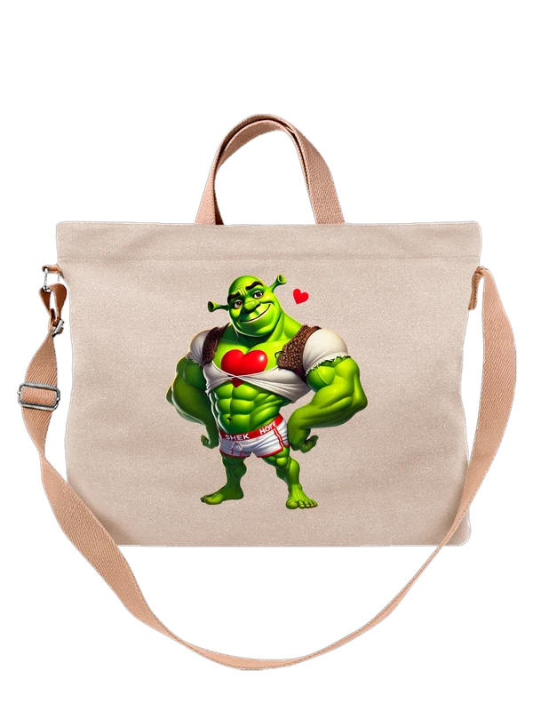 Сумка Шрек Shrek сердечки — Белая, фото 1