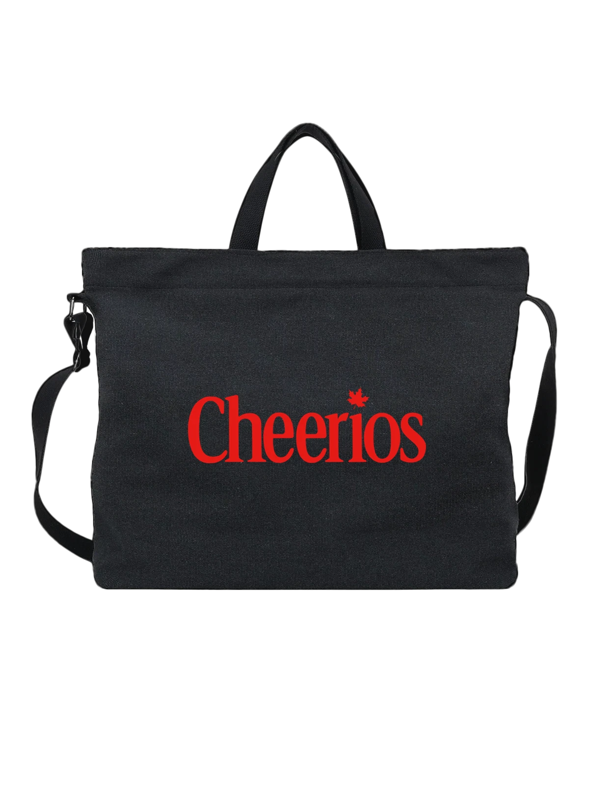 Сумка Cheerios чёрная с принтом — современная айдентика — Чёрная, фото 1