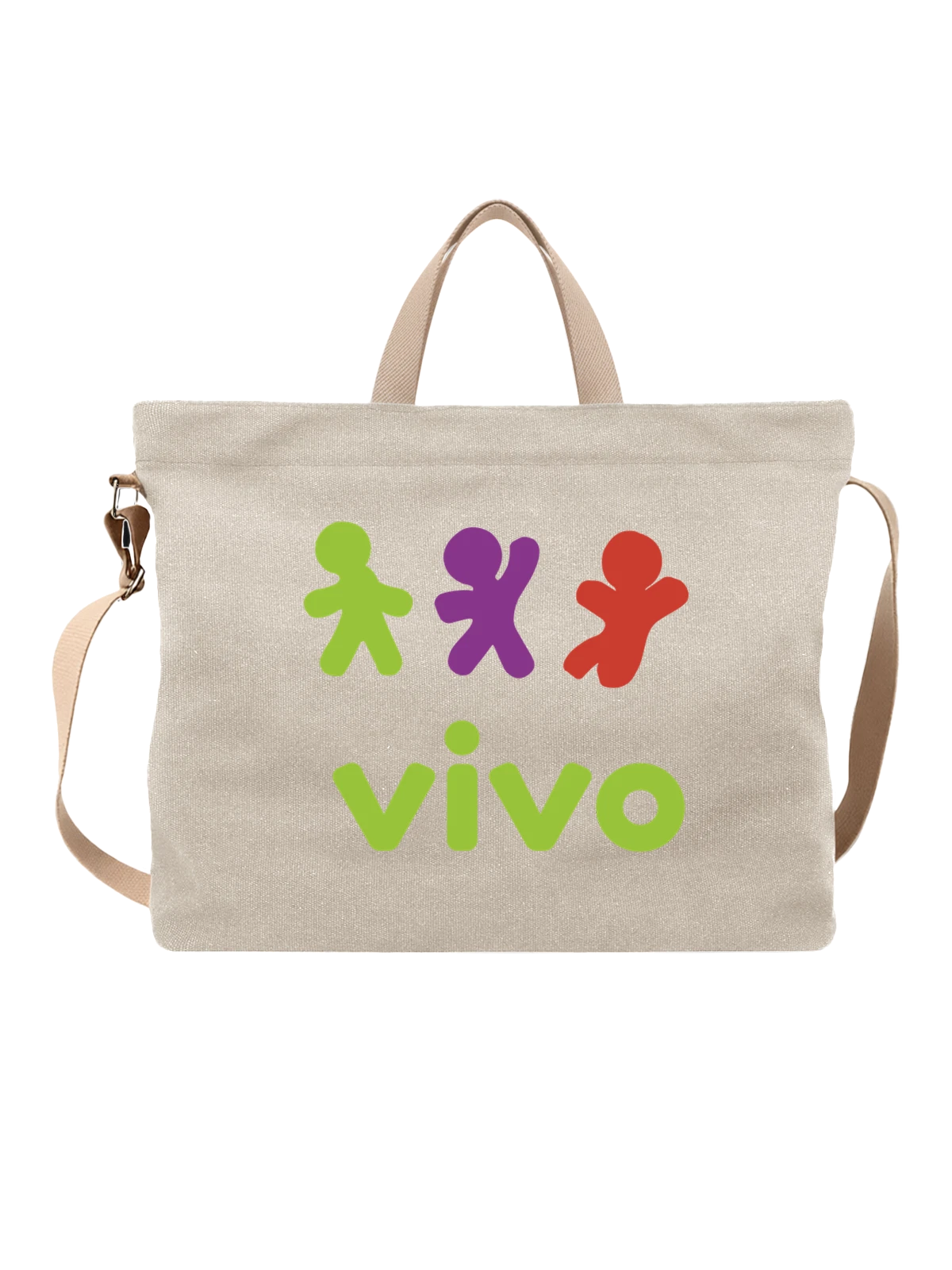 Сумка Vivo белая с принтом — IT принт — Белая, фото 1