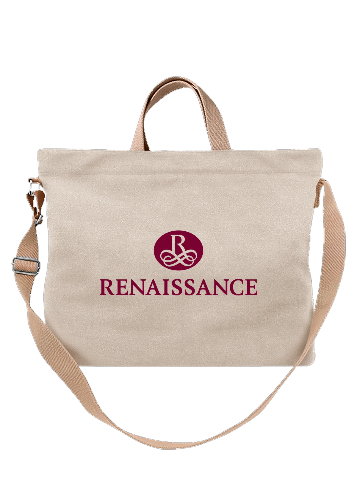 Сумка Renaissance белая с принтом — современная айдентика — Белая, фото 1