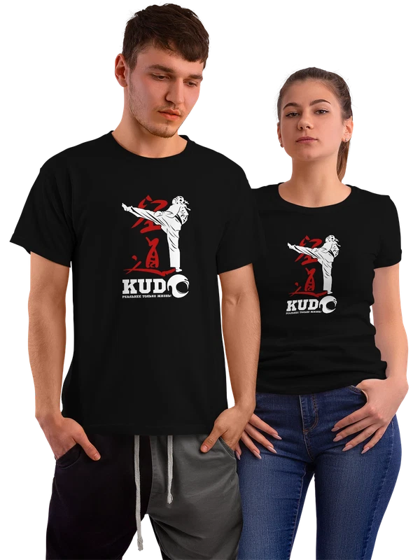 Футболка kudo реальнее только жизнь — Чёрная, фото 1