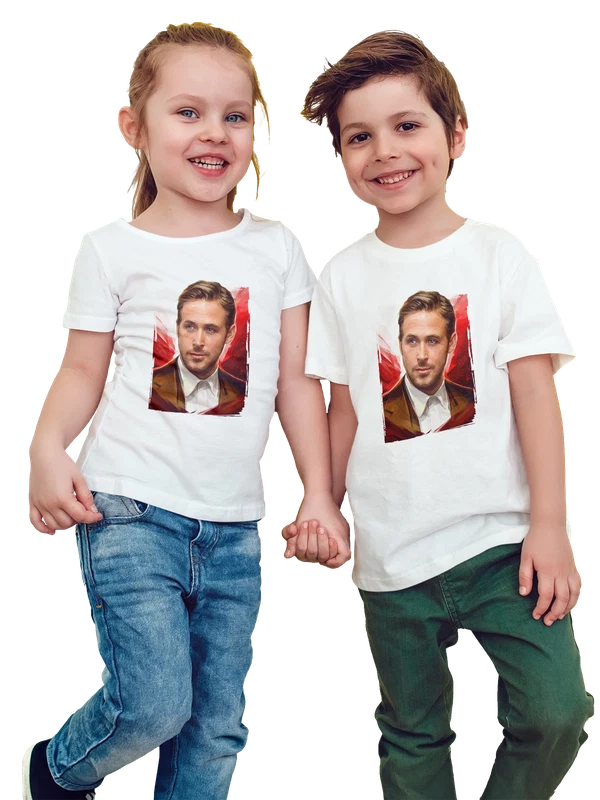 Футболка с Райаном Гослингом Ryan Gosling актером — Белая, фото 1