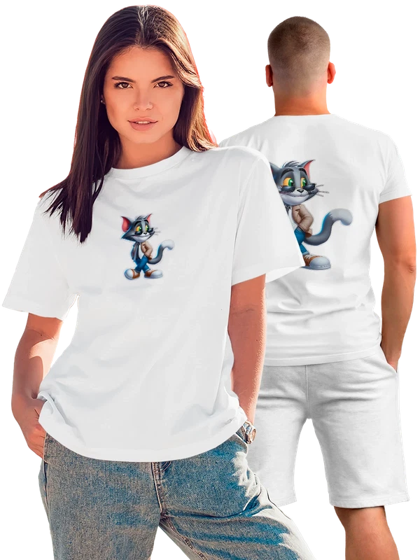 Футболка с Томом и Джерри Tom and Jerry — Белая, фото 1
