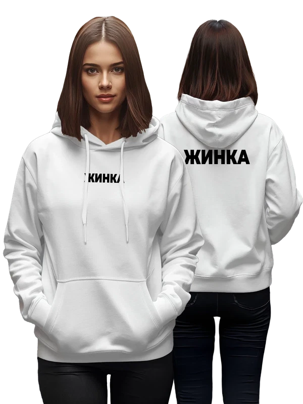 Худи жинка — Белая, фото 1