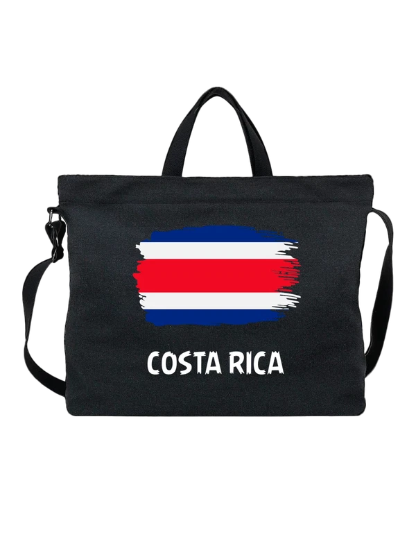 Сумка с флагом Коста Рика Costa Rica — Чёрная, фото 1