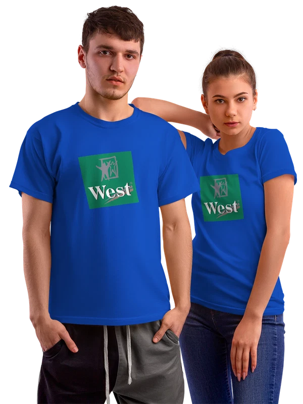 Футболка West — Синяя, фото 1