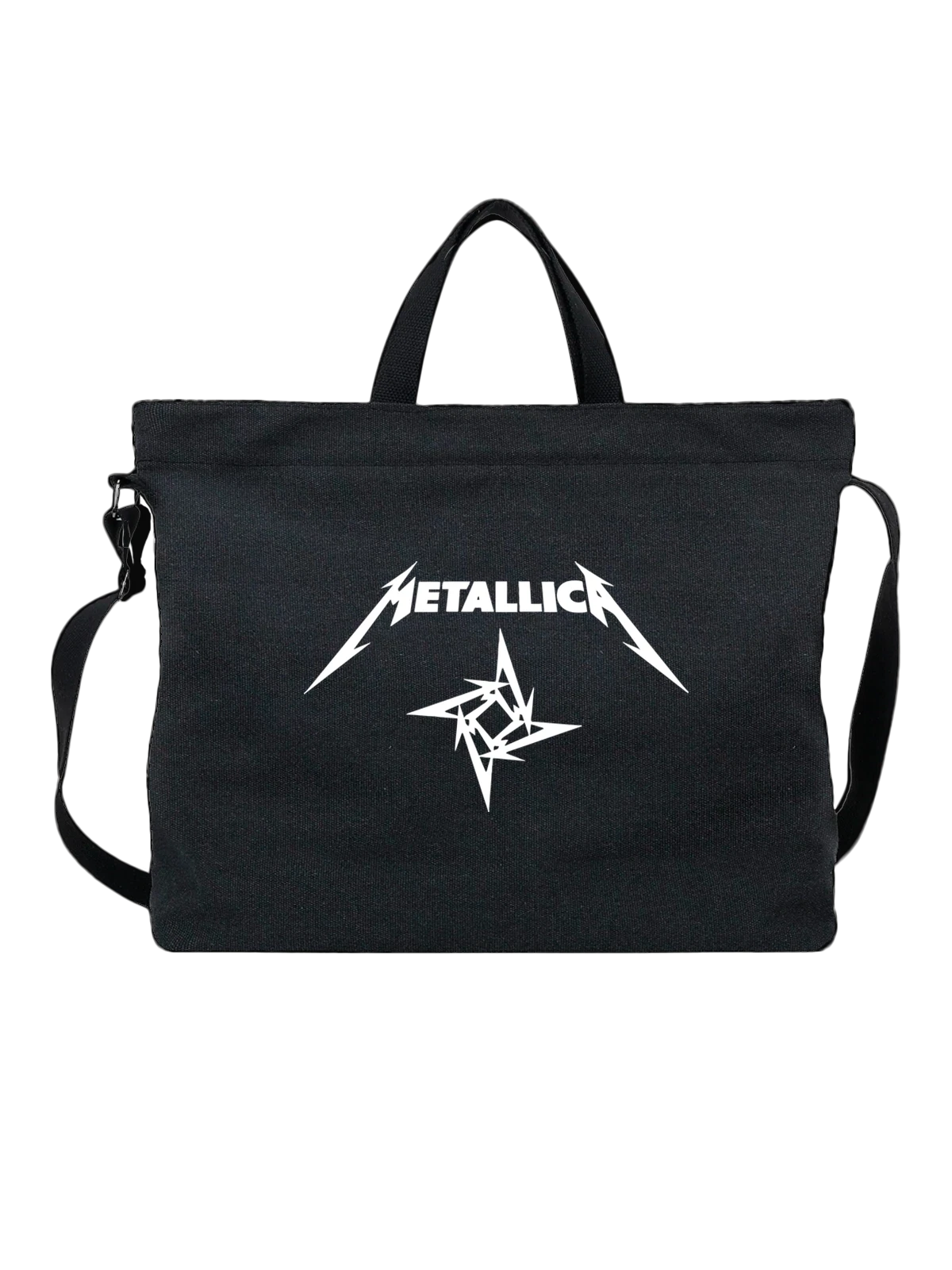 Сумка Metallica логотип чёрная с принтом — гитарная музыка — Чёрная, фото 1
