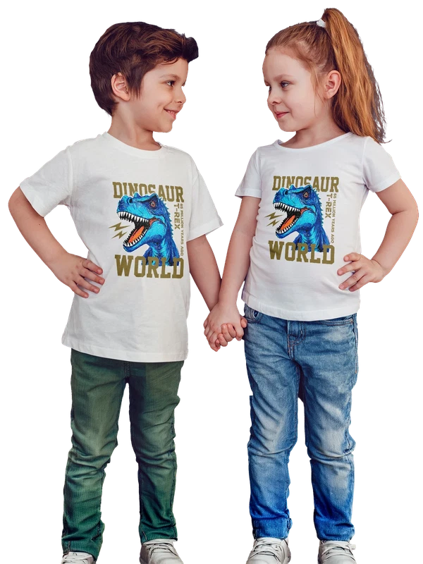 Футболка динозавр dinosaur world — Белая, фото 1