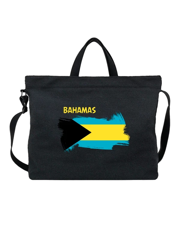 Сумка флаг Багамских Островов Bahamas — Чёрная, фото 1