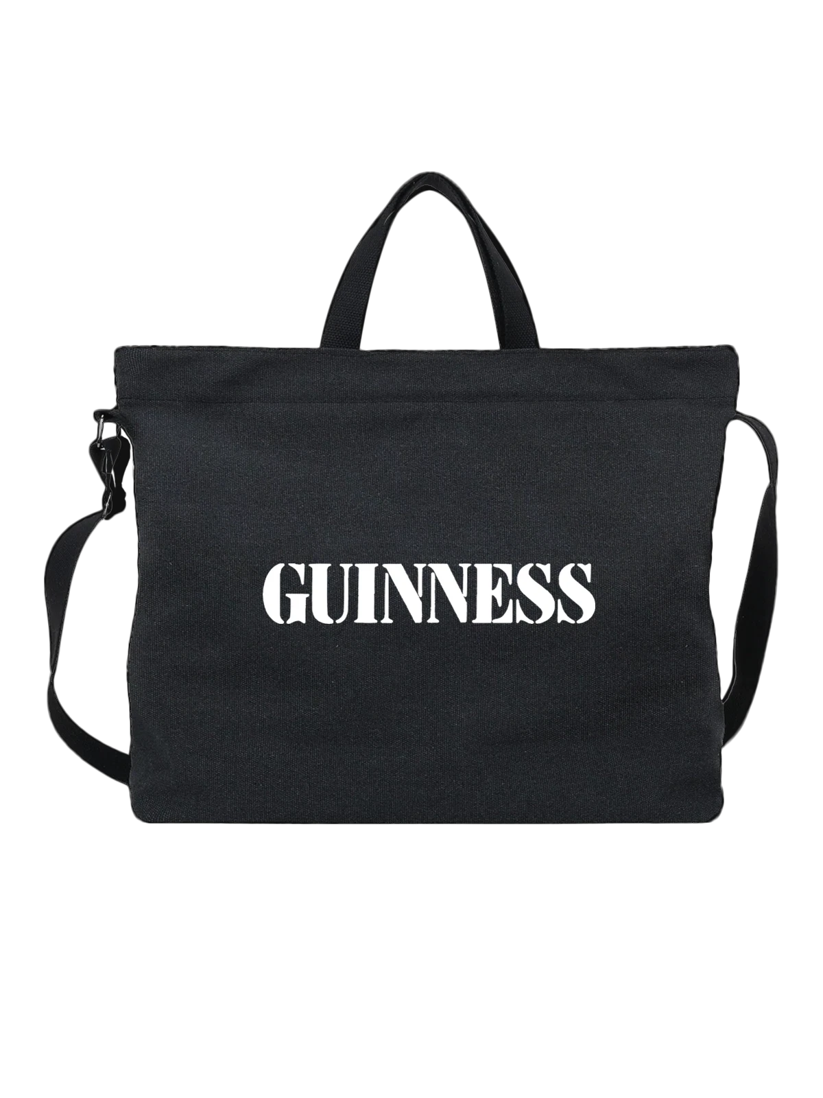 Сумка Guinness чёрная с принтом — футболка для вечеринки — Чёрная, фото 1