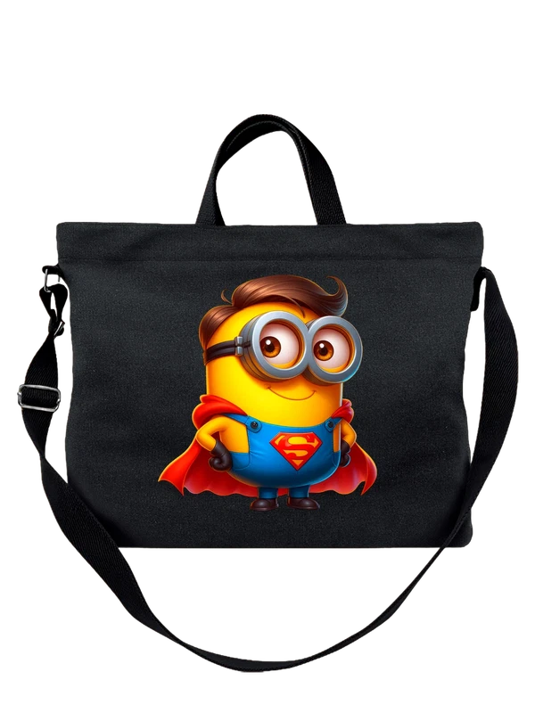 Сумка с Миньоном Minion Суперменом Superman — Чёрная, фото 1