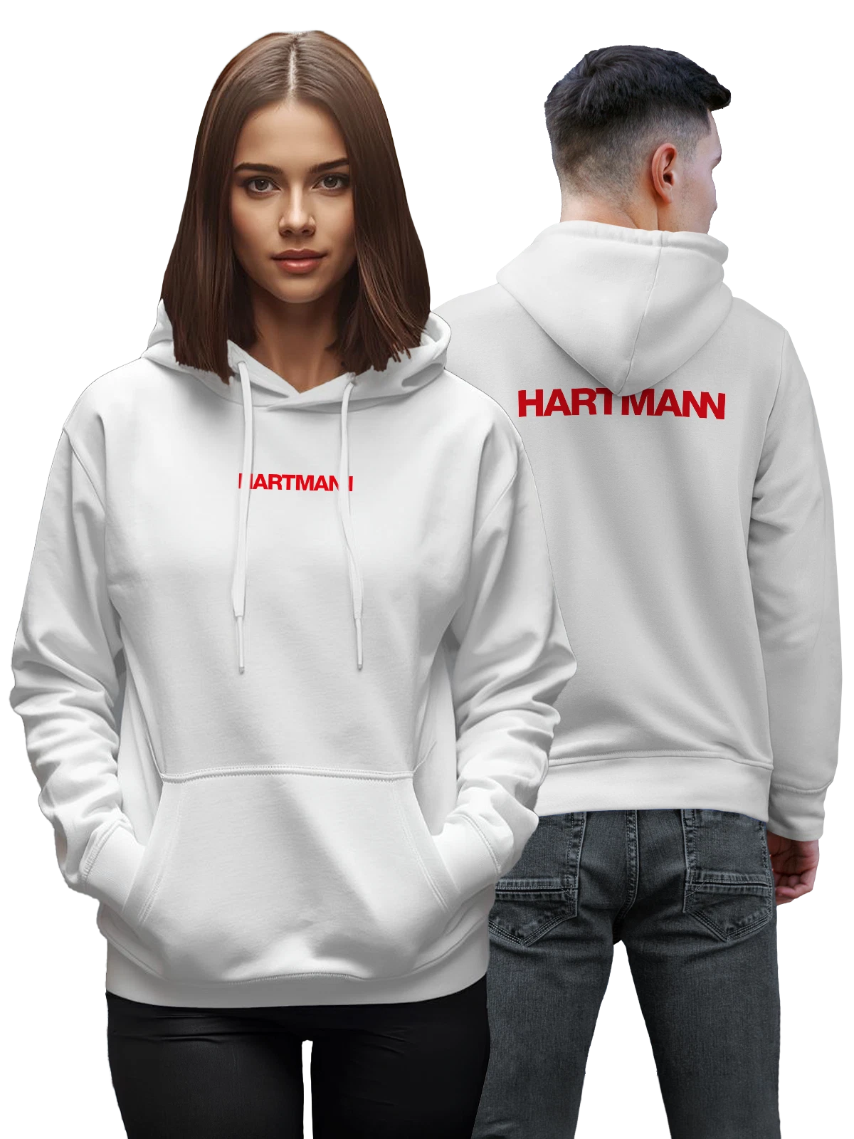 Худи Hartmann белое с принтом — путешествия и туризм — Белая, фото 1