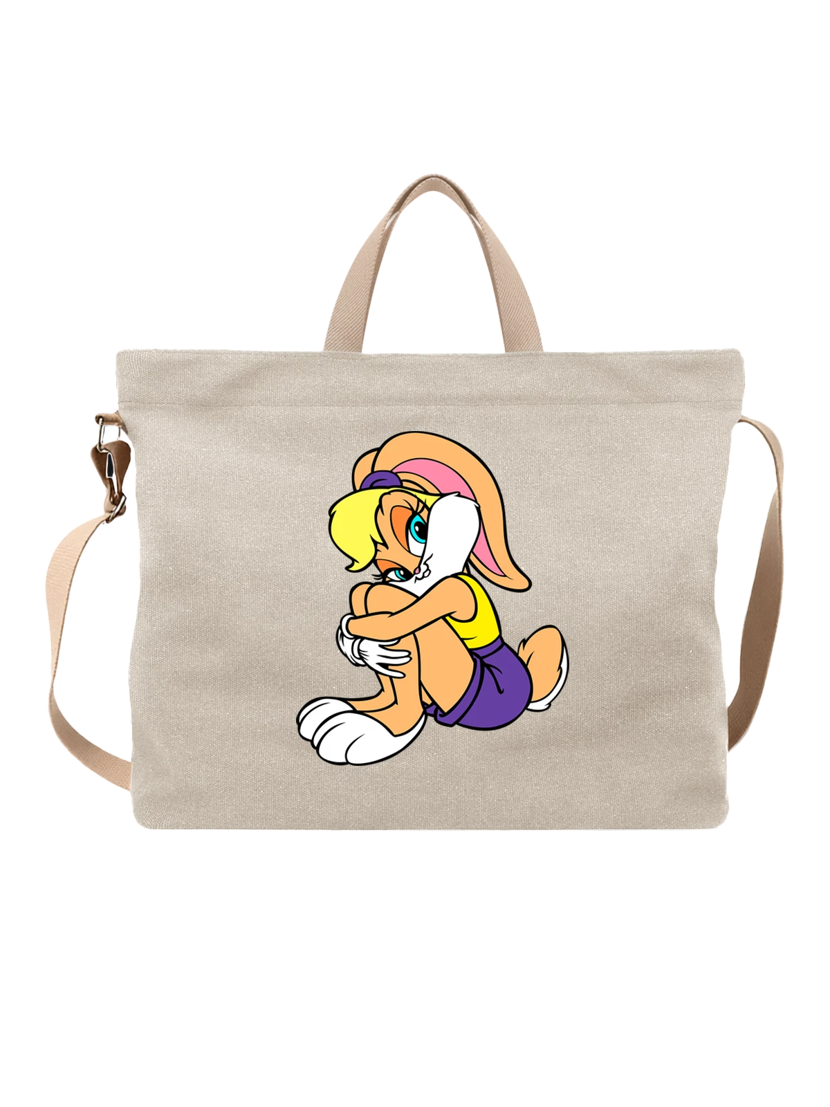 Сумка Лола Банни Lola Bunny белая с принтом — футболка подростку — Белая, фото 1