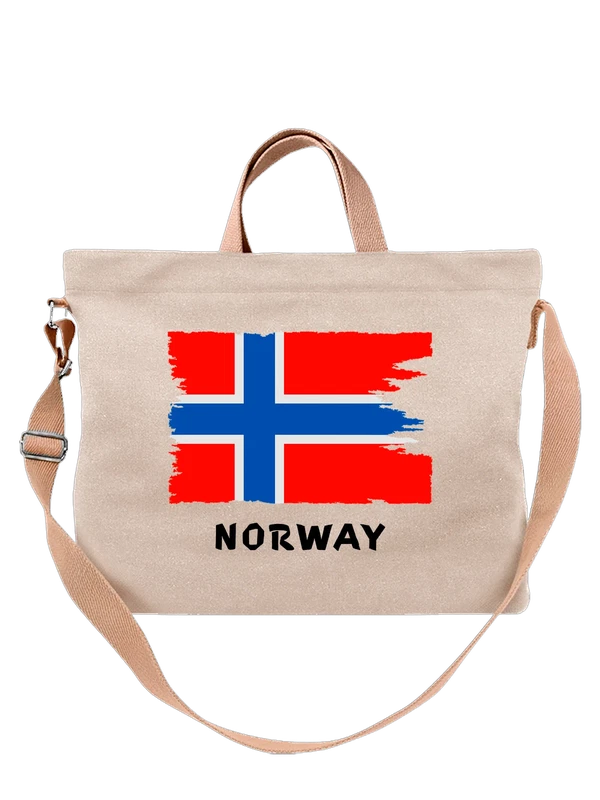 Сумка с флагом Норвегии Norway — Белая, фото 1