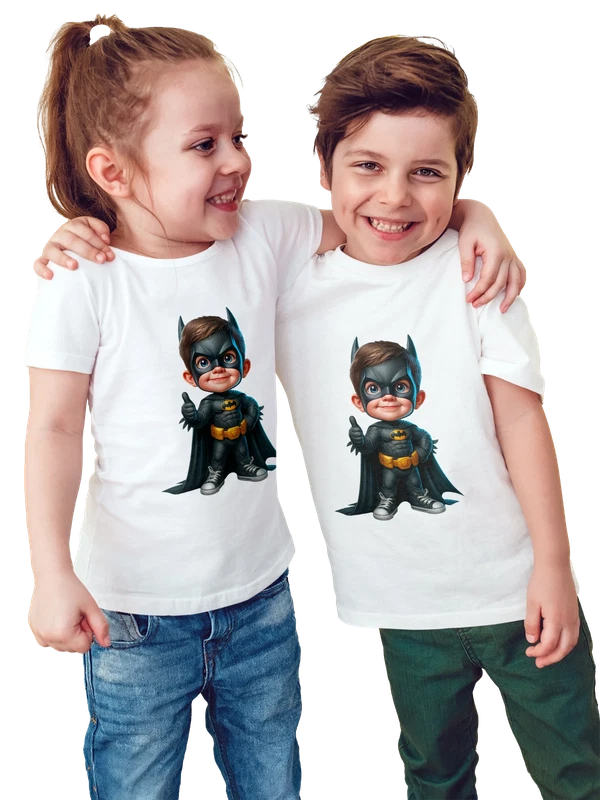 Футболка мальчик Бэтмен Batman — Белая, фото 1