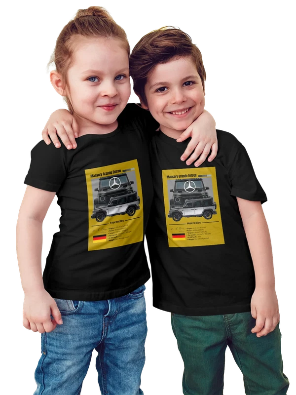 Футболка Mercedes G Class Mansory Grande на поле — Чёрная, фото 1