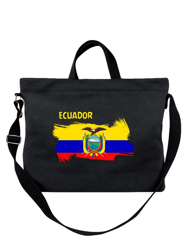 Сумка флаг Эквадора Ecuador — Чёрная, фото 1