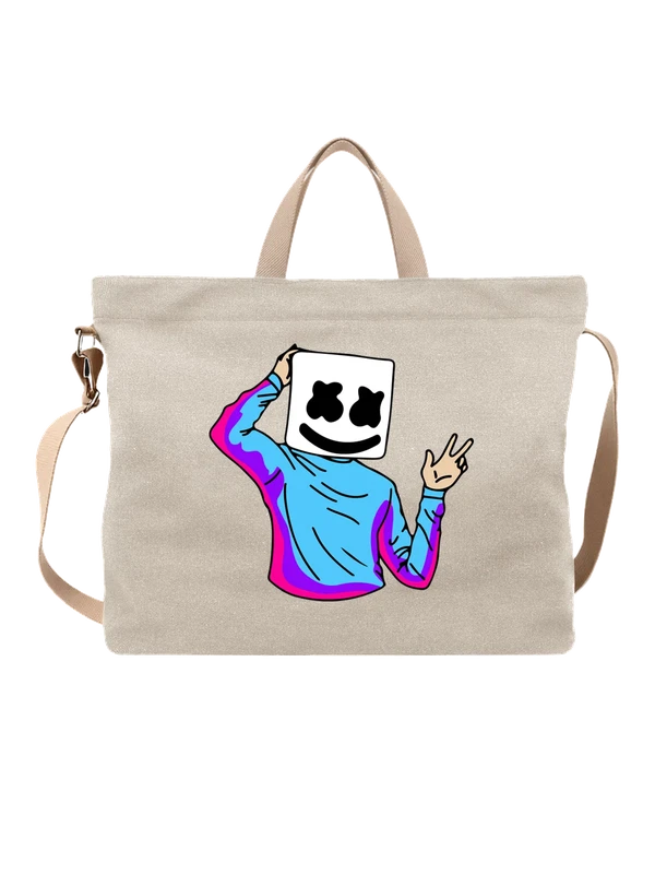 Сумка Marshmello в синей толстовке с маской — Белая, фото 1