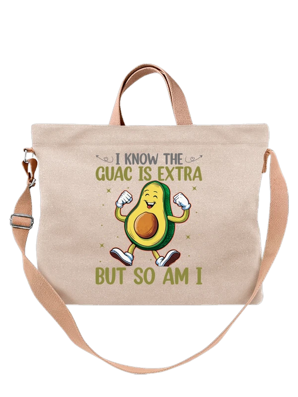 Сумка с авокадо guac is extra — Белая, фото 1