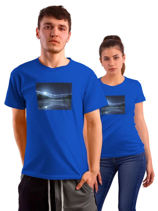 Футболка Природа Река — Синяя, фото 1