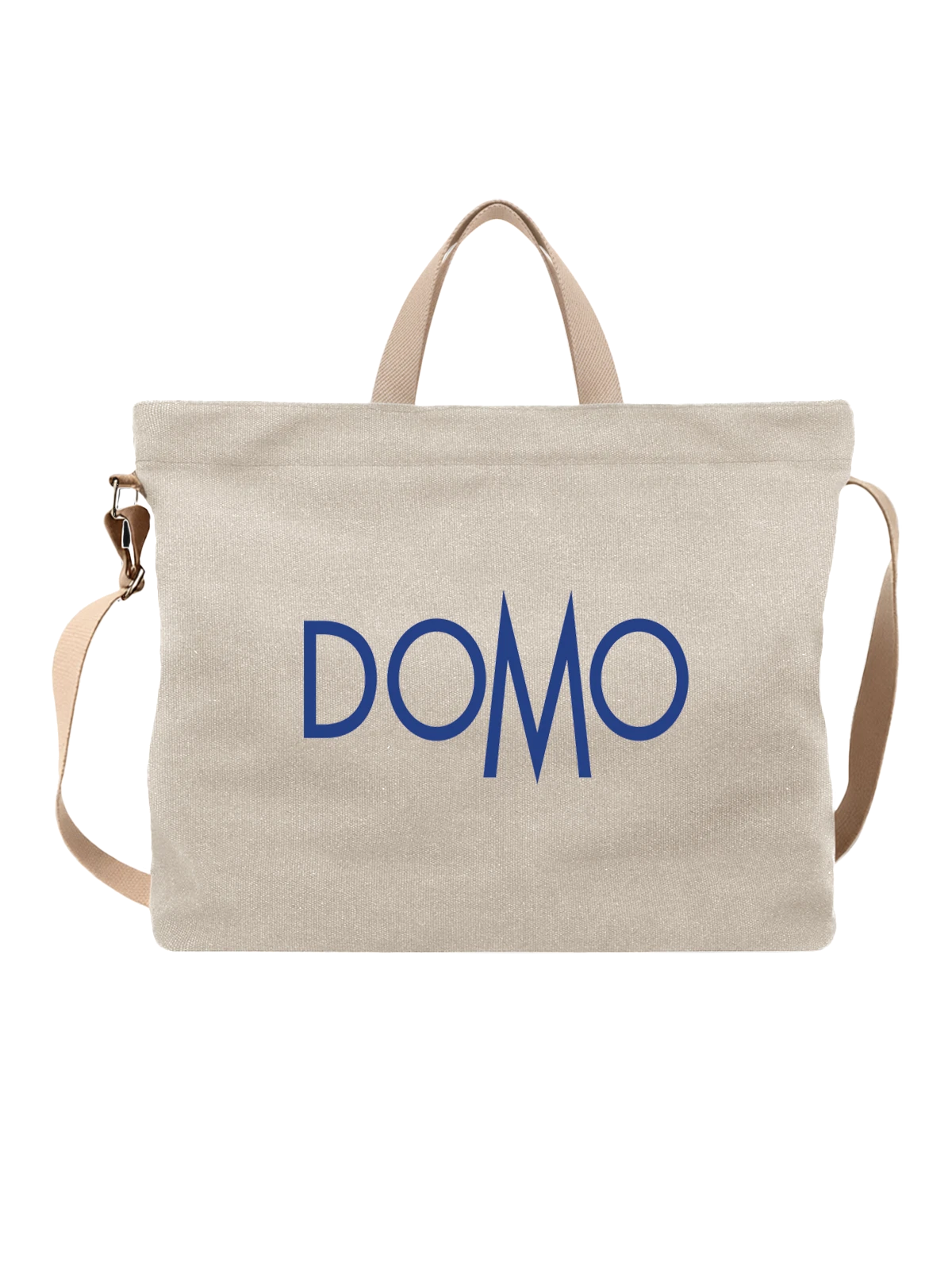 Сумка Domo белая с принтом — современная айдентика — Белая, фото 1