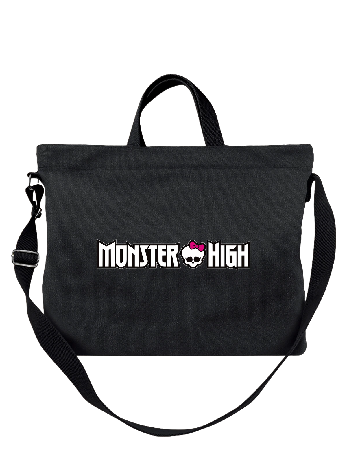 Сумка Monster High чёрная с принтом — готическая мода — Чёрная, фото 1