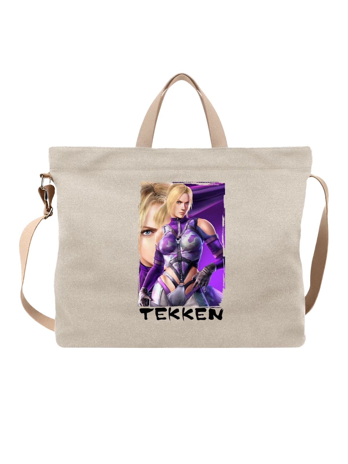Сумка Игра Теккен белая с принтом — боевые искусства — Белая, фото 1