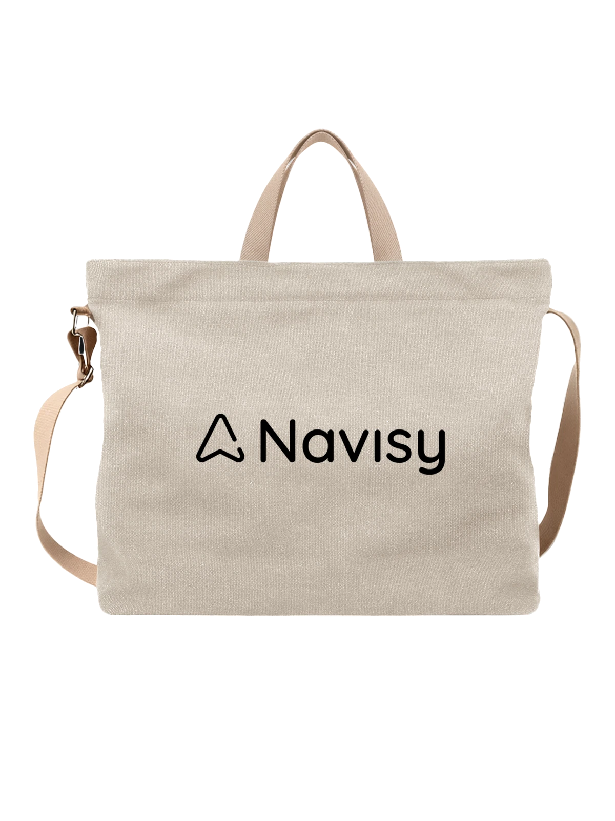 Сумка Navisy белая с принтом — современная айдентика — Белая, фото 1