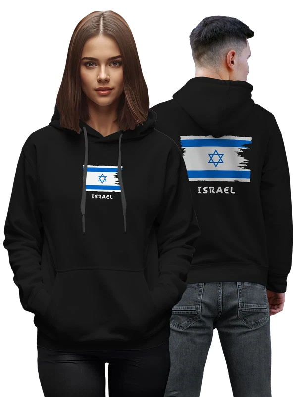 Худи с флагом Израиля Israel — Чёрная, фото 1